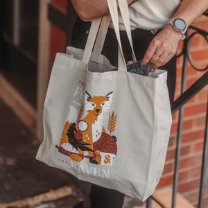 The Fox & The Raven Canvas Tote